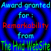 Award of Remarkability