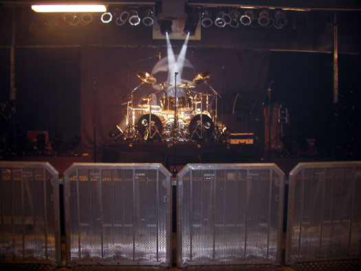 The stage as it looks without the band