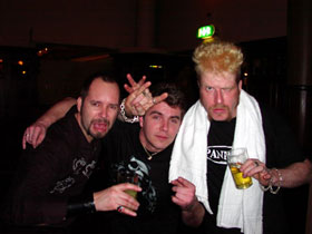 Roger, Danny and Johan at the nightclub!